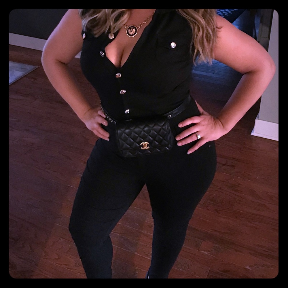 Black Jumpsuit *XL* But fits like a Large